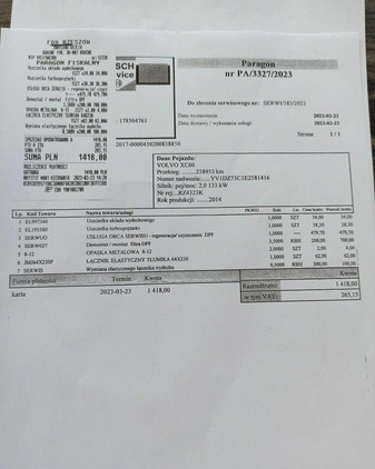 Volvo XC 60 cena 60900 przebieg: 261000, rok produkcji 2014 z Rzeszów małe 436